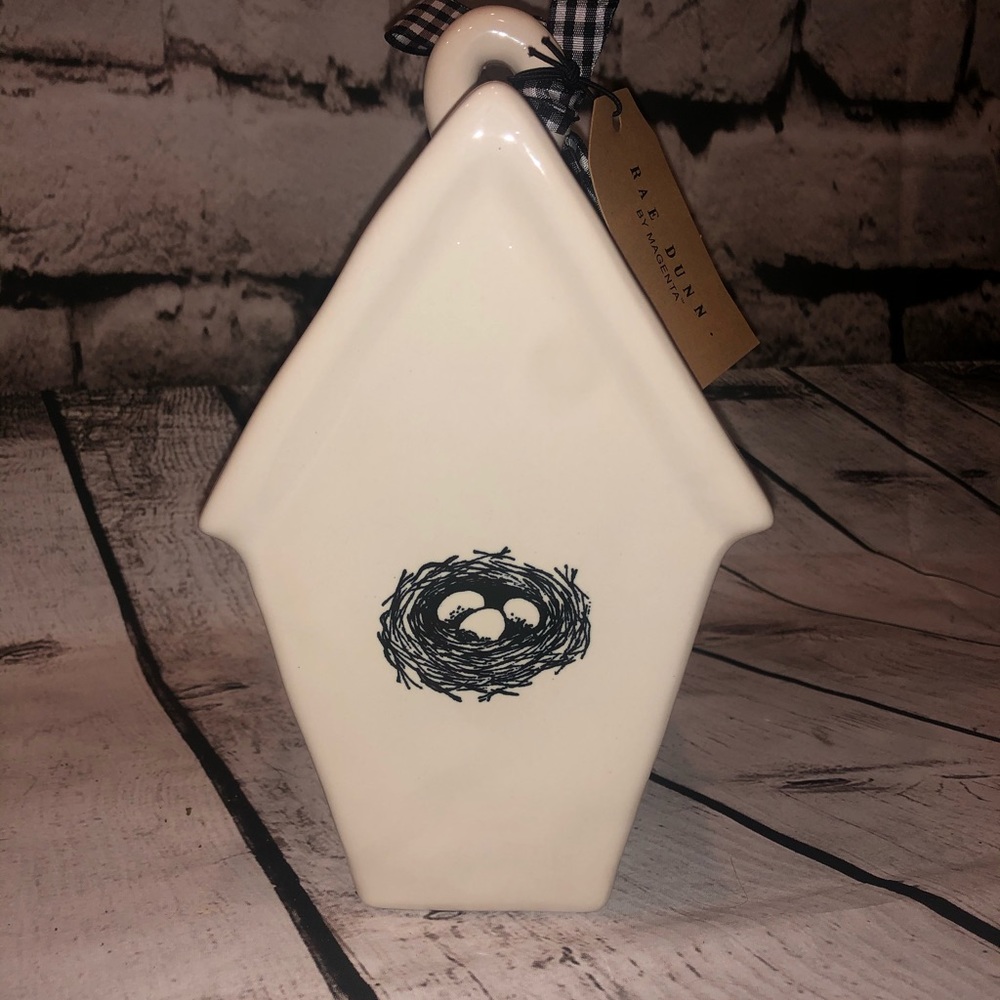 NWT Rae Dunn “Knock” slant roof Birdhouse - Picture 3 of 6